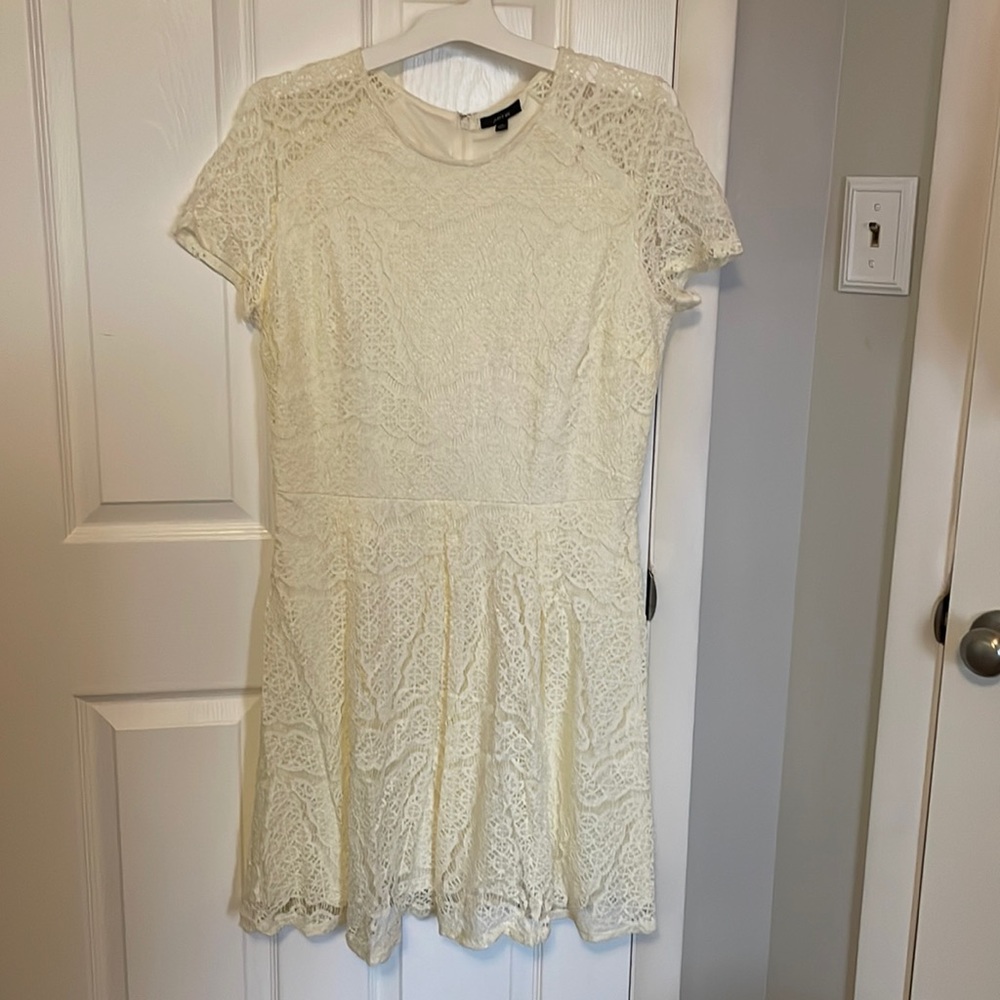 Cream Lace Dress